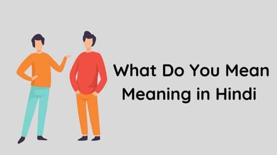 What Do You Mean Meaning in Hindi | व्हाट डू यू मीन का मतलब जानिये