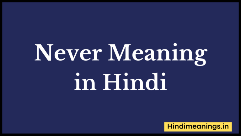 Never Meaning in Hindi। “नेवर” मीनिंग इन हिंदी.