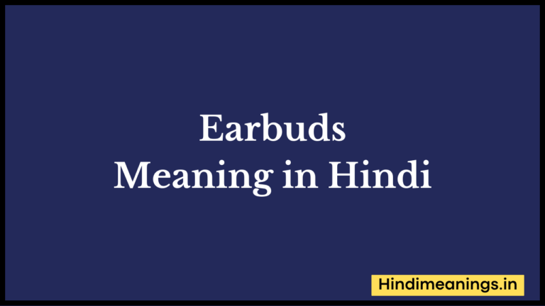 “ ईयरबड ” मतलब हिंदी में? | Earbuds Meaning in Hindi