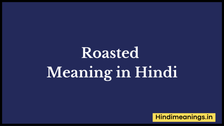 “  रोस्टिड ” मतलब हिंदी में? | Roasted Meaning in Hindi