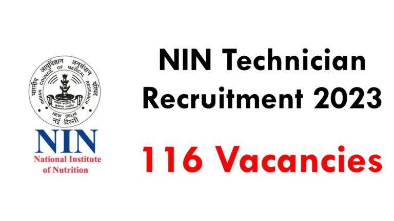 NIN Technician Recruitment 2023: Apply Online For 116 Vacancies
