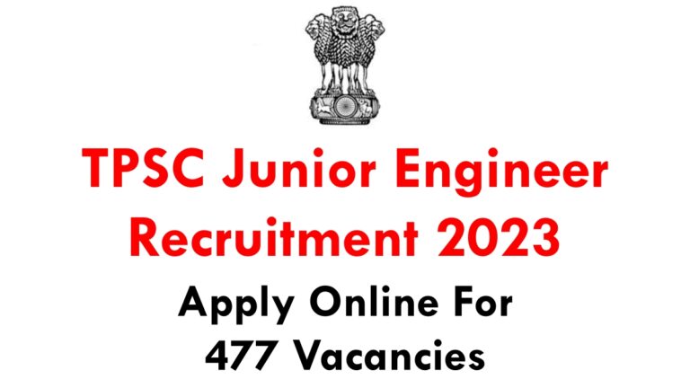 TPSC Junior Engineer Recruitment 2023: Apply Online For 400 Vacancies