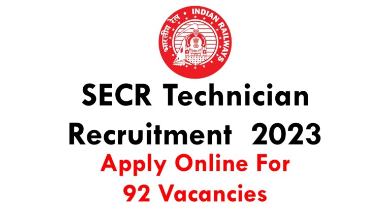 SECR Technician Recruitment 2023: Apply Online For 92 Vacancies