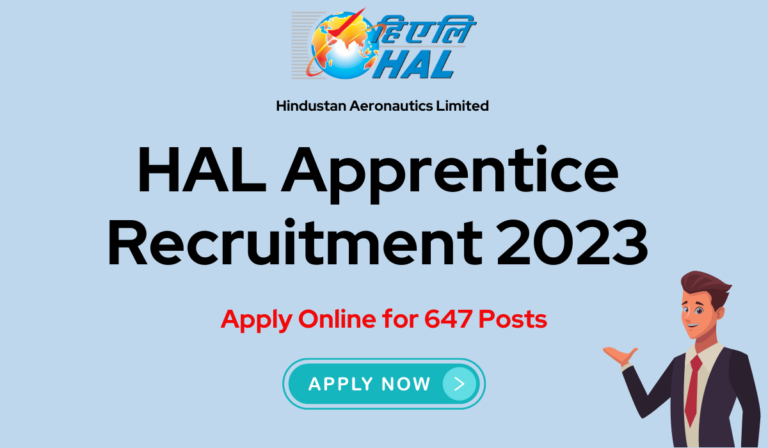 HAL Apprentice Recruitment 2023: Apply Online for 647 Posts