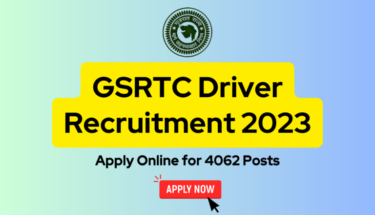 GSRTC Driver Recruitment 2023: Apply Online for 4062 Posts