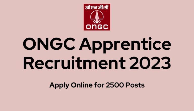 ONGC Apprentice Recruitment 2023: Apply Online for 2500 Posts
