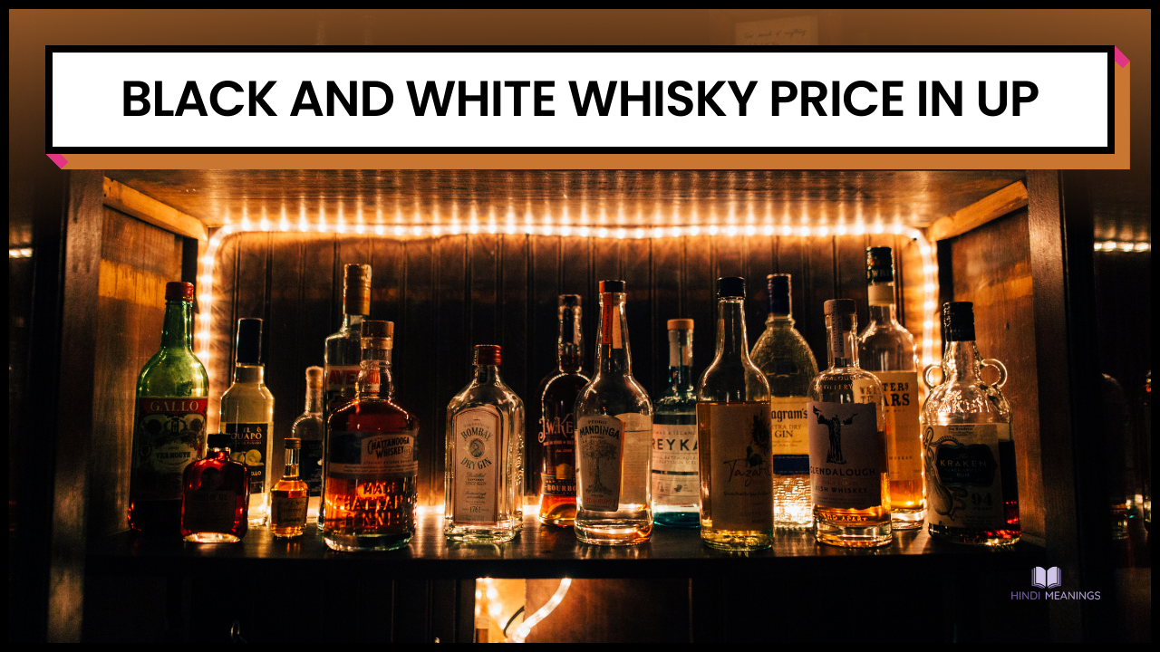 Black and White Whisky Price in UP
